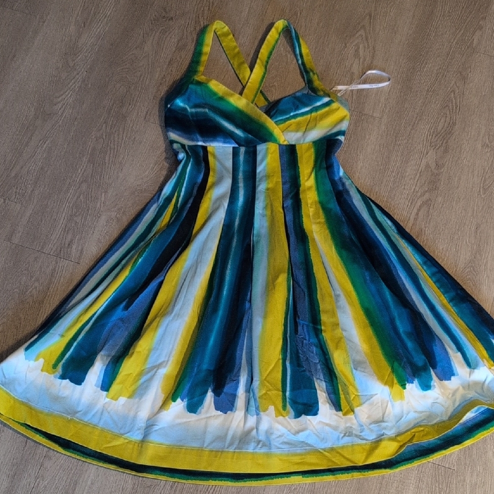Colorful Striped Kids Dress